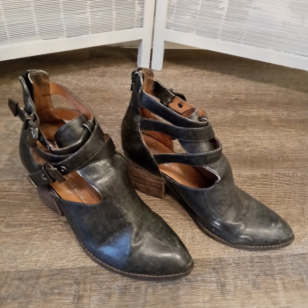 Jeffrey Campbell Dark Grey Ankle Strap Boot Size 9.5 - Picture 4 of 5